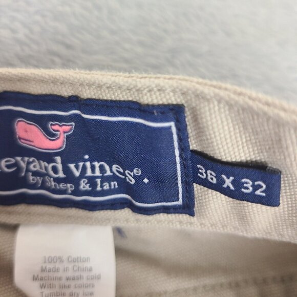Vineyard Vines Pants Mens Size 36X32 Khaki Regular Fit Lightweight‎ Thin Casual - Picture 2 of 11